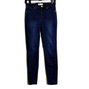 Madewell 9" High Rise Skinny Jeans Cold Blue Wash